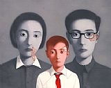 Family Paintings - Big Family by Zhang Xiaogang
